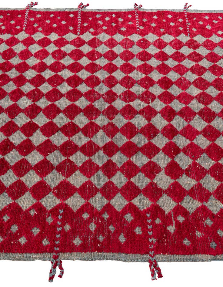 Detail image of 5' 9 x 8'  Hand Knotted Moroccan Wool Rug