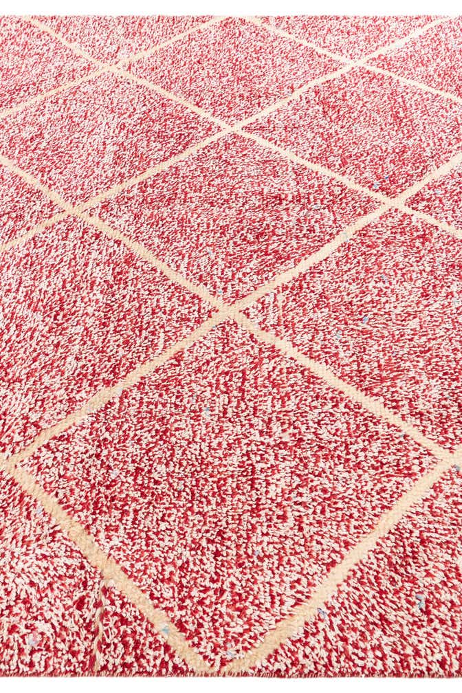 8' x 10' 4 Hand Knotted Moroccan Wool Rug