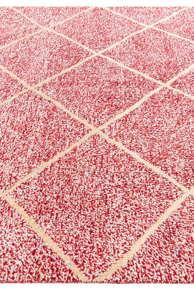 Detail image of 8' x 10' 4 Hand Knotted Moroccan Wool Rug