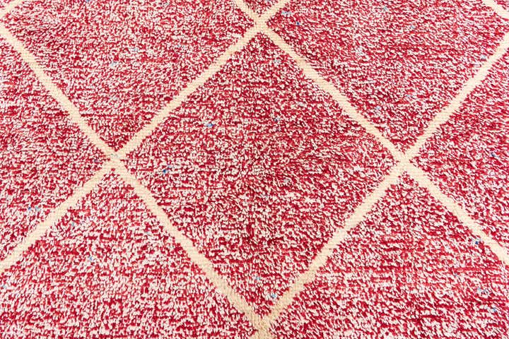 8' x 10' 4 Hand Knotted Moroccan Wool Rug