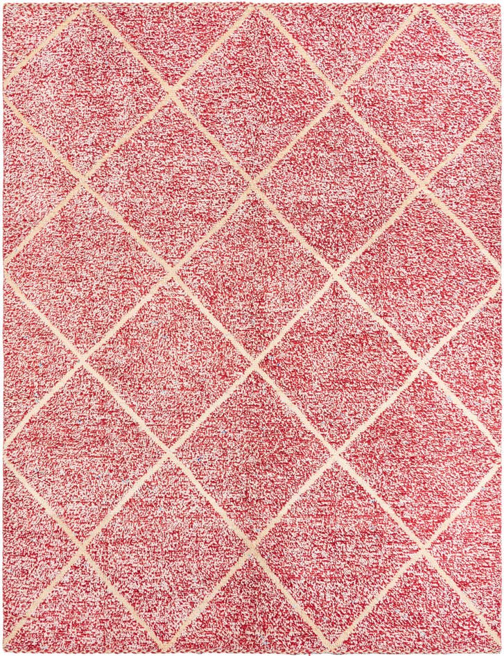 Detail image of 8' x 10' 4 Hand Knotted Moroccan Wool Rug