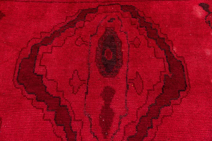 Detail image of 9' 1 x 12' 5 Hand Knotted Moroccan Wool Rug