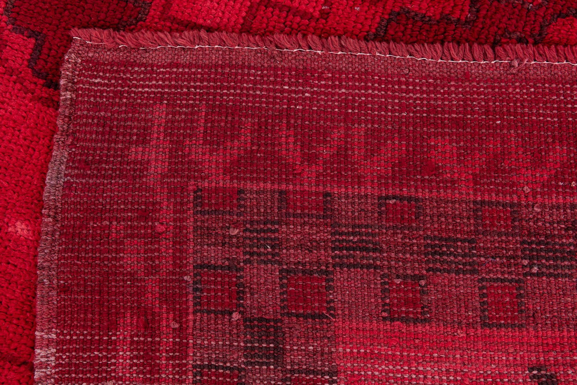 9' 1 x 12' 5 Hand Knotted Moroccan Wool Rug