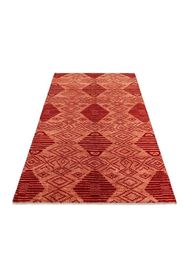 5' 10 x 8' 10 Hand Knotted Moroccan Wool Rug