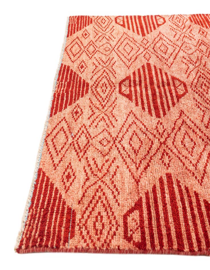 Detail image of 5' 10 x 8' 10 Hand Knotted Moroccan Wool Rug