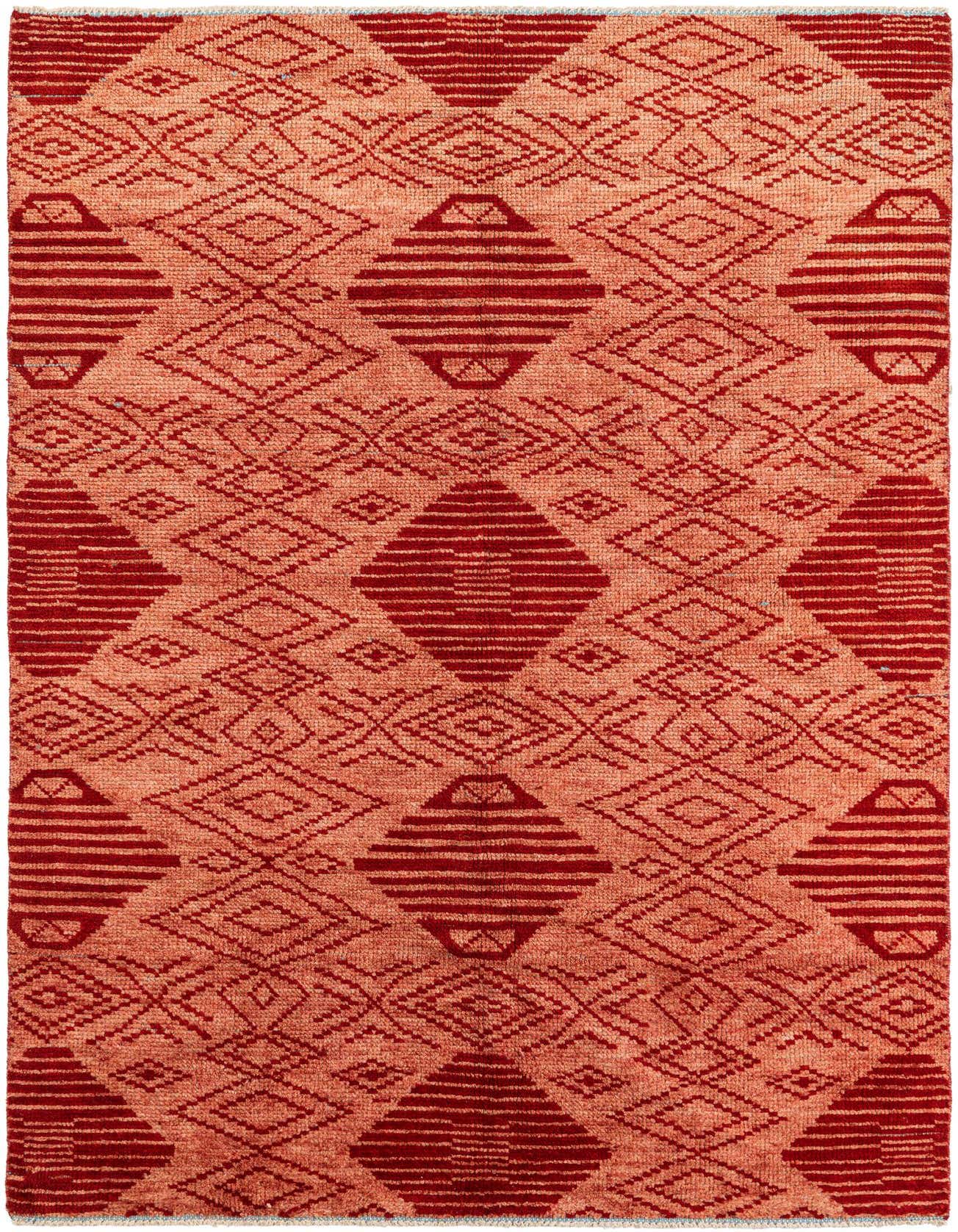 5' 10 x 8' 10 Hand Knotted Moroccan Wool Rug