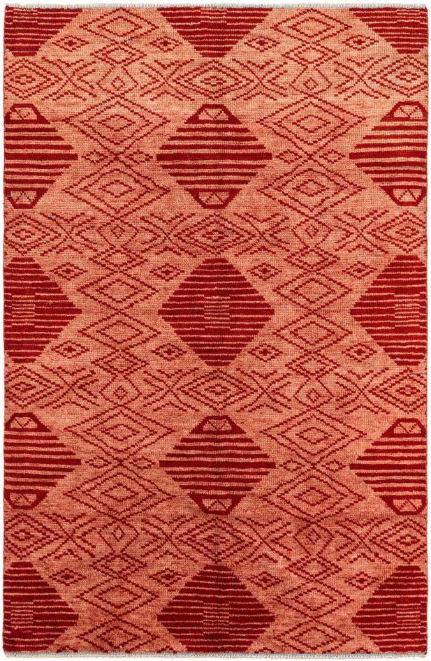 Detail image of 5' 10 x 8' 10 Hand Knotted Moroccan Wool Rug