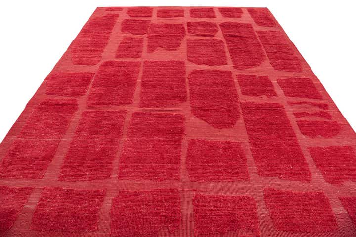 8' 1 x 10' 6 Hand Knotted Moroccan Wool Rug