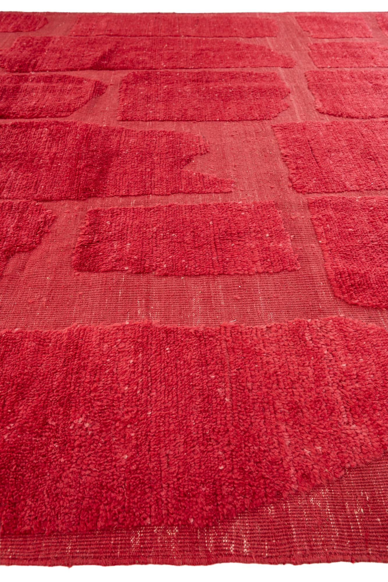8' 1 x 10' 6 Hand Knotted Moroccan Wool Rug