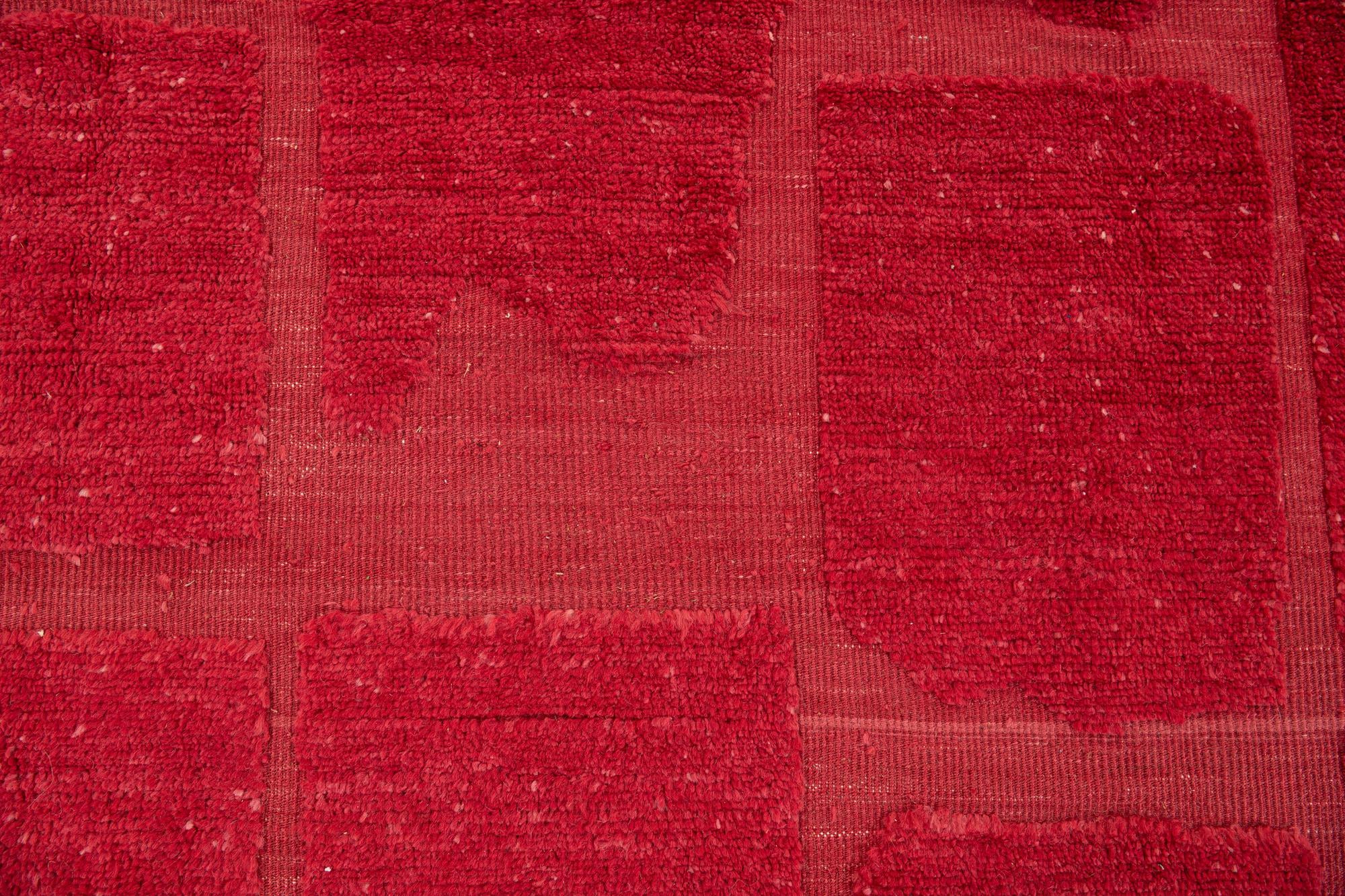 8' 1 x 10' 6 Hand Knotted Moroccan Wool Rug