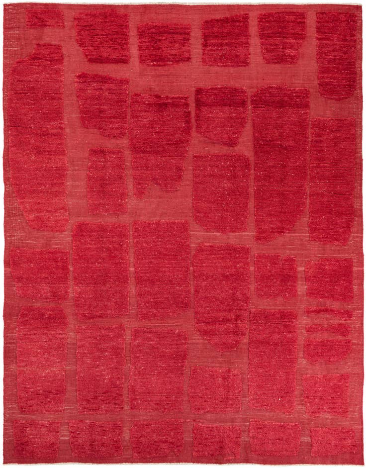 Detail image of 8' 1 x 10' 6 Hand Knotted Moroccan Wool Rug