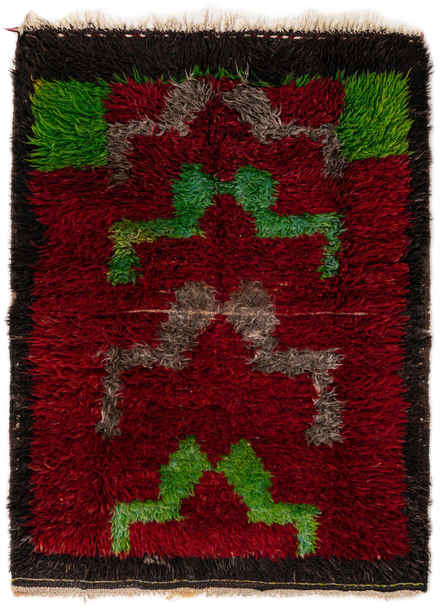 2' 10 x 4' 1 Hand Knotted Moroccan Wool Rug