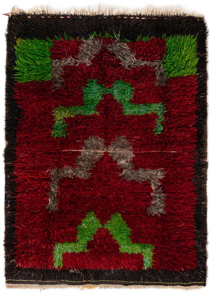 2' 10 x 4' 1 Hand Knotted Moroccan Wool Rug