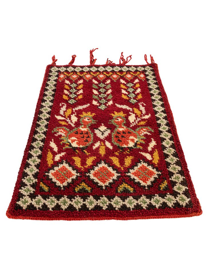 Detail image of 2' 2 x 3' 1  Hand Knotted Moroccan Wool Rug