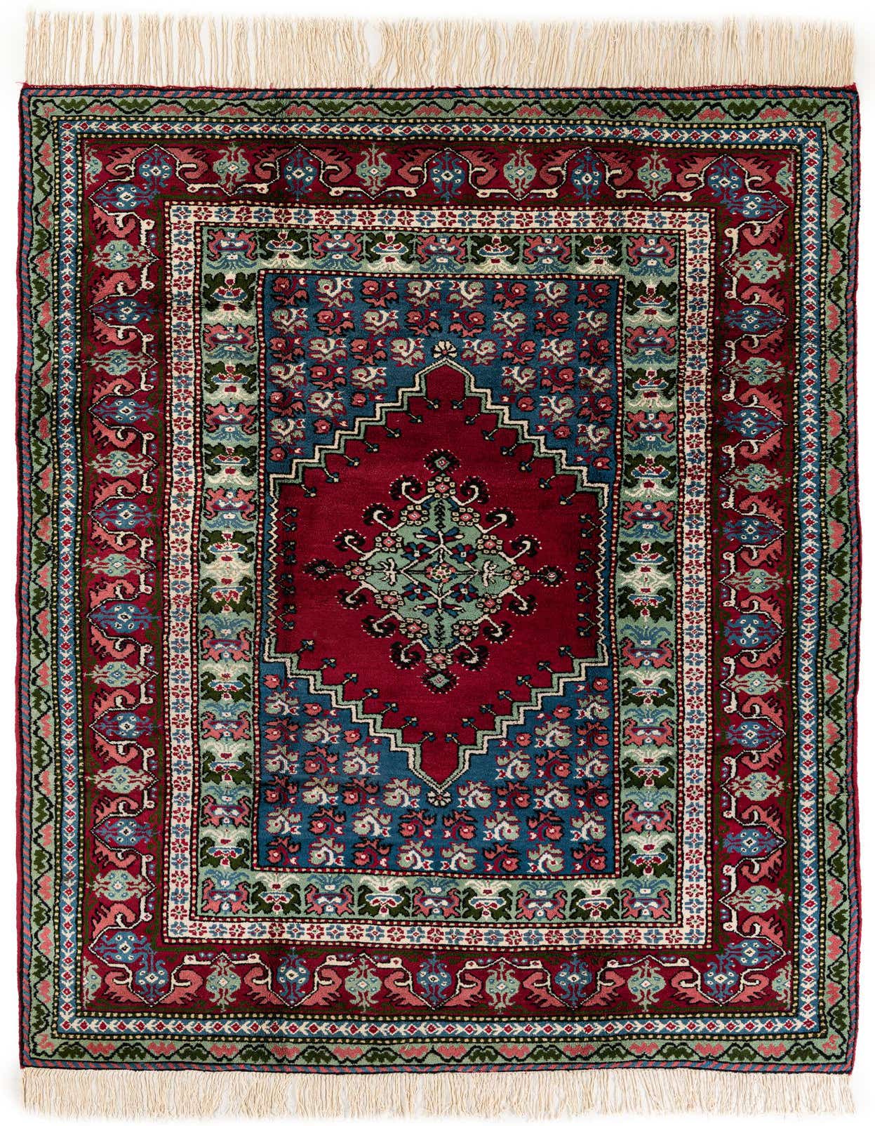 7' 4 x 10' 8 Hand Knotted Moroccan Wool Rug