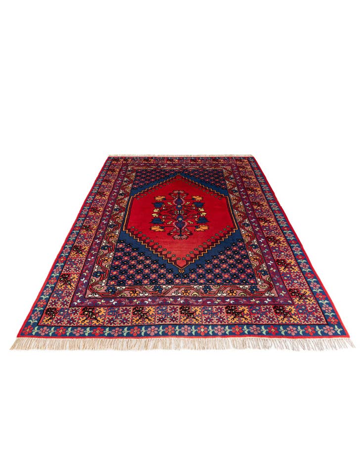 Detail image of 6' 8 x 9' 11  Hand Knotted Moroccan Wool Rug