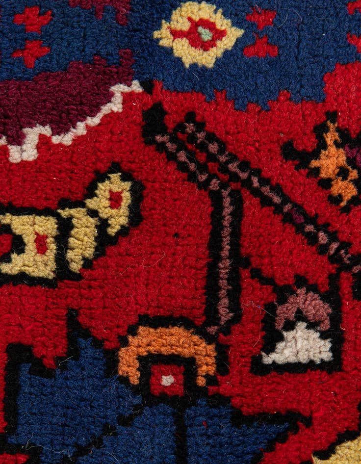 Detail image of 6' 8 x 9' 11  Hand Knotted Moroccan Wool Rug