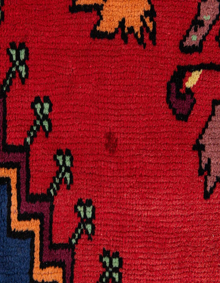 Detail image of 6' 8 x 9' 11  Hand Knotted Moroccan Wool Rug