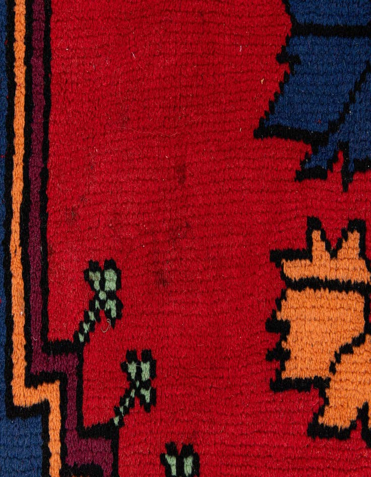 Detail image of 6' 8 x 9' 11  Hand Knotted Moroccan Wool Rug