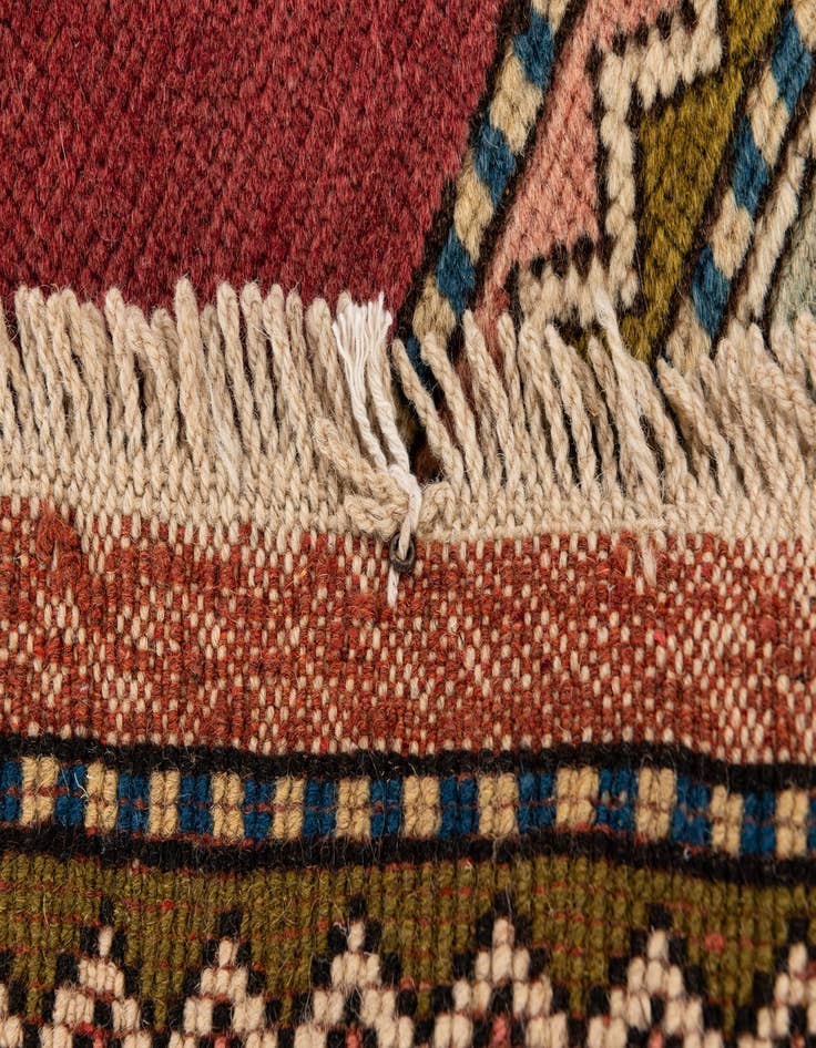 Detail image of 6' 8 x 9' 6 Hand Knotted Moroccan Wool Rug