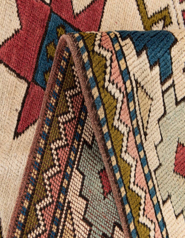 Detail image of 6' 8 x 9' 6 Hand Knotted Moroccan Wool Rug
