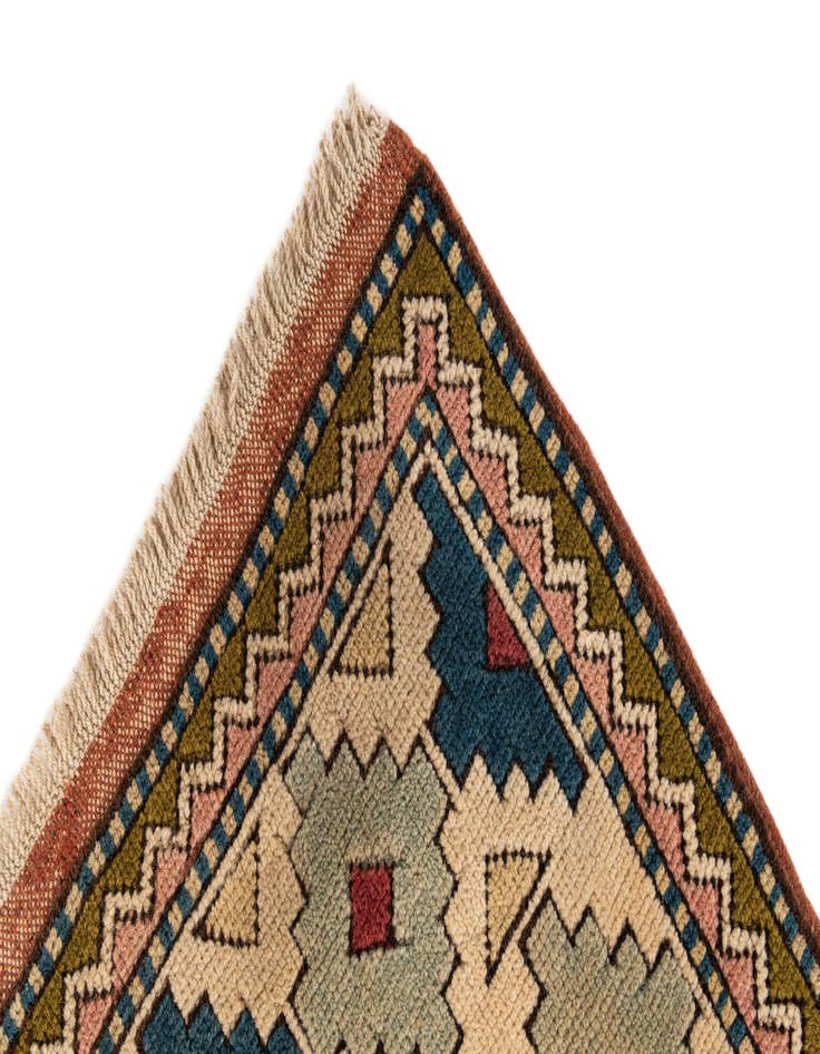 Detail image of 6' 8 x 9' 6 Hand Knotted Moroccan Wool Rug