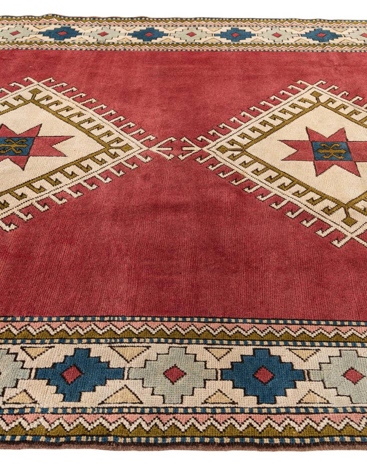 Detail image of 6' 8 x 9' 6 Hand Knotted Moroccan Wool Rug
