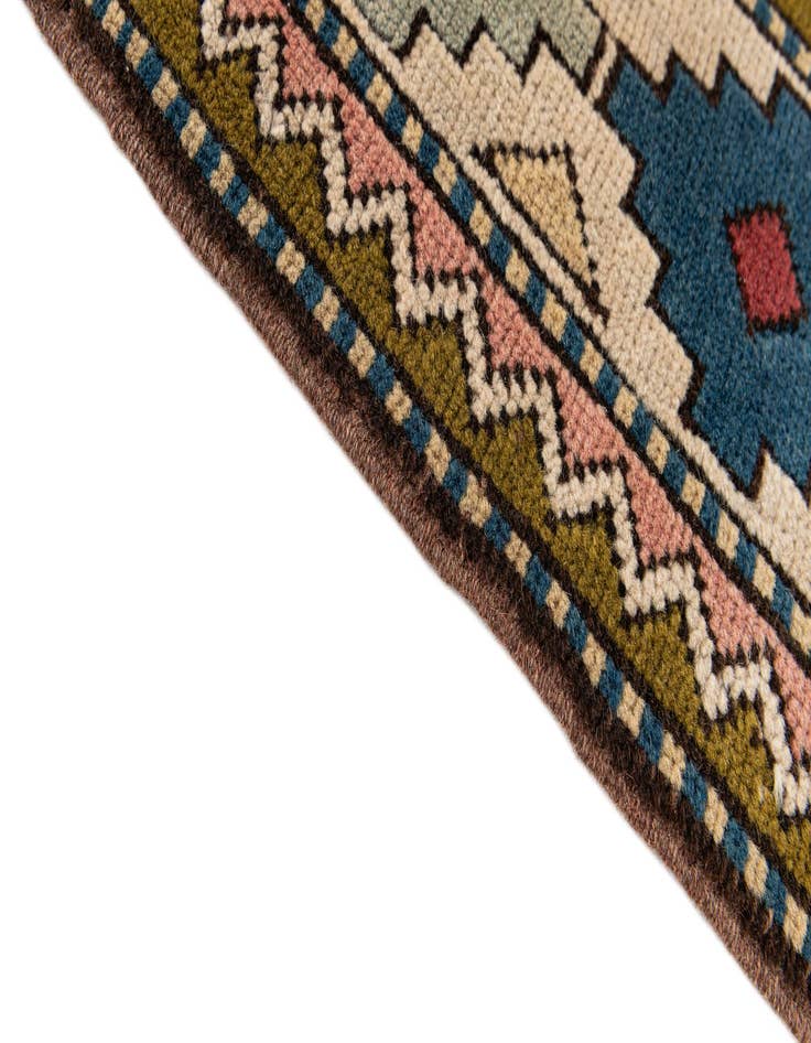 Detail image of 6' 8 x 9' 6 Hand Knotted Moroccan Wool Rug