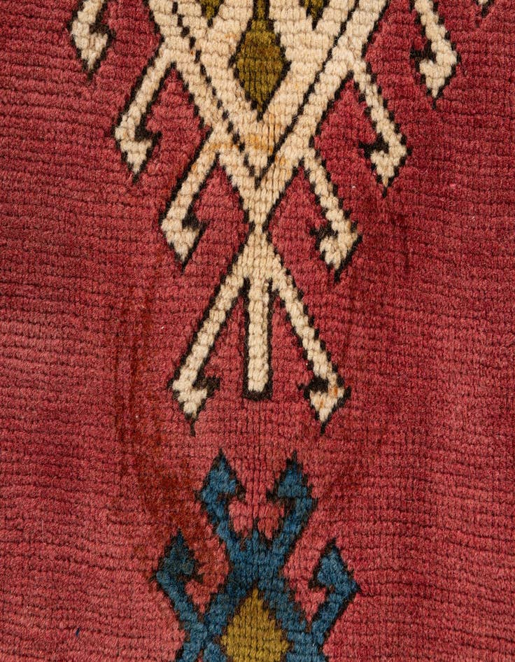 Detail image of 6' 8 x 9' 6 Hand Knotted Moroccan Wool Rug