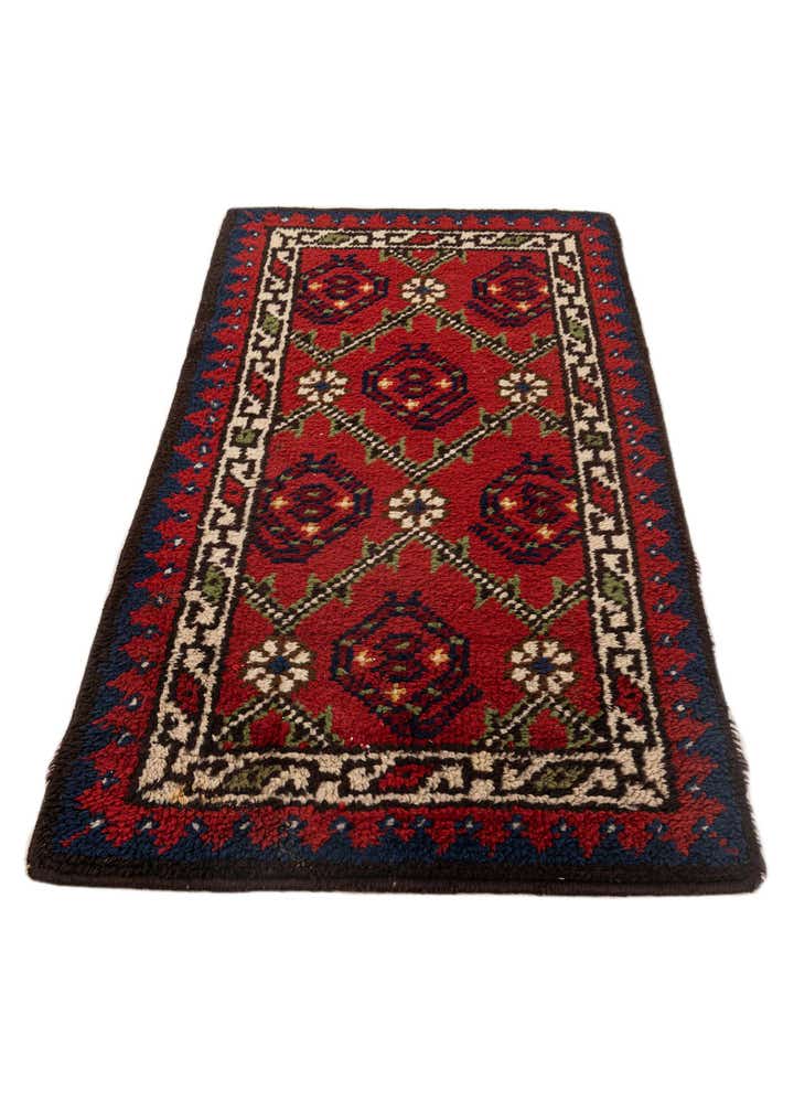 2' 4 x 4' 2 Hand Knotted Moroccan Wool Rug