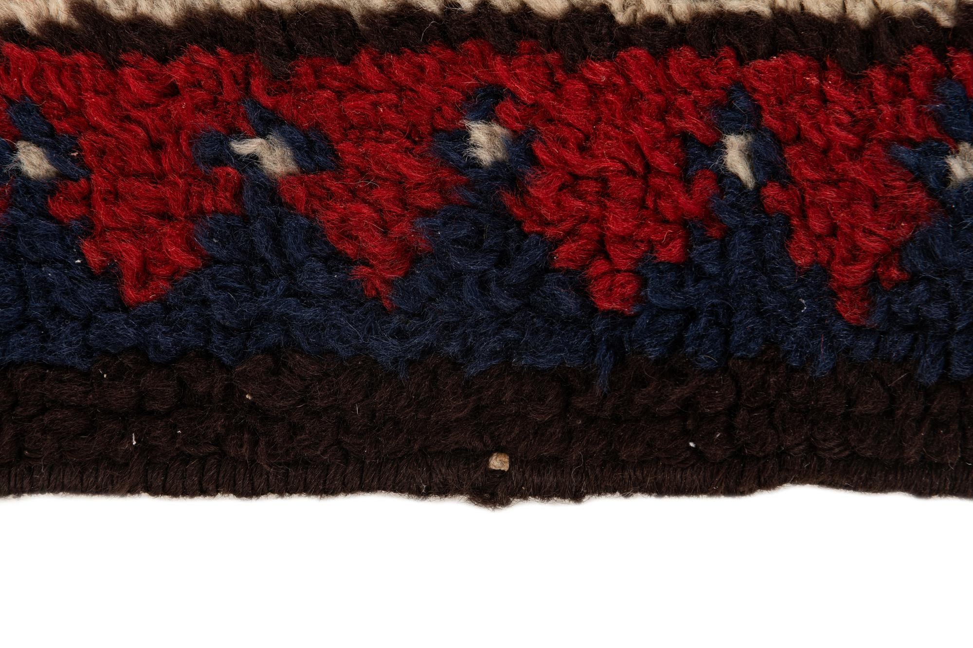 2' 4 x 4' 2 Hand Knotted Moroccan Wool Rug
