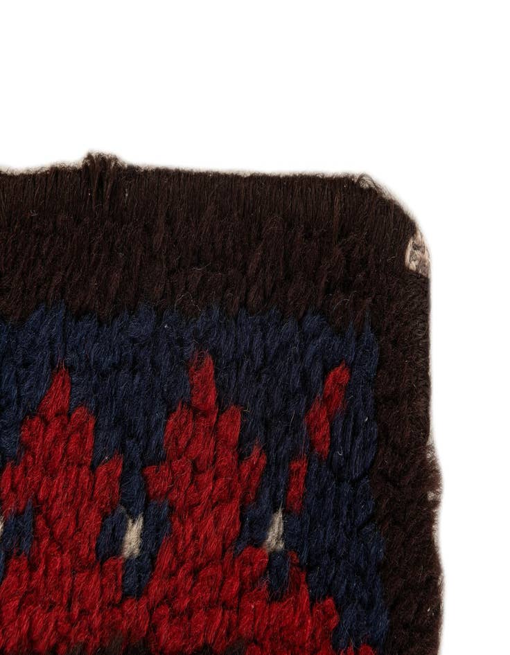 Detail image of 2' 4 x 4' 2  Hand Knotted Moroccan Wool Rug