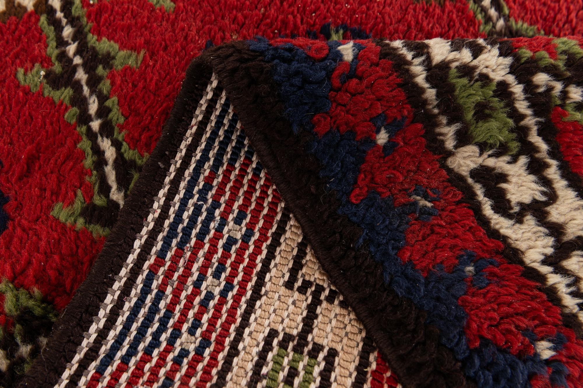 2' 4 x 4' 2 Hand Knotted Moroccan Wool Rug