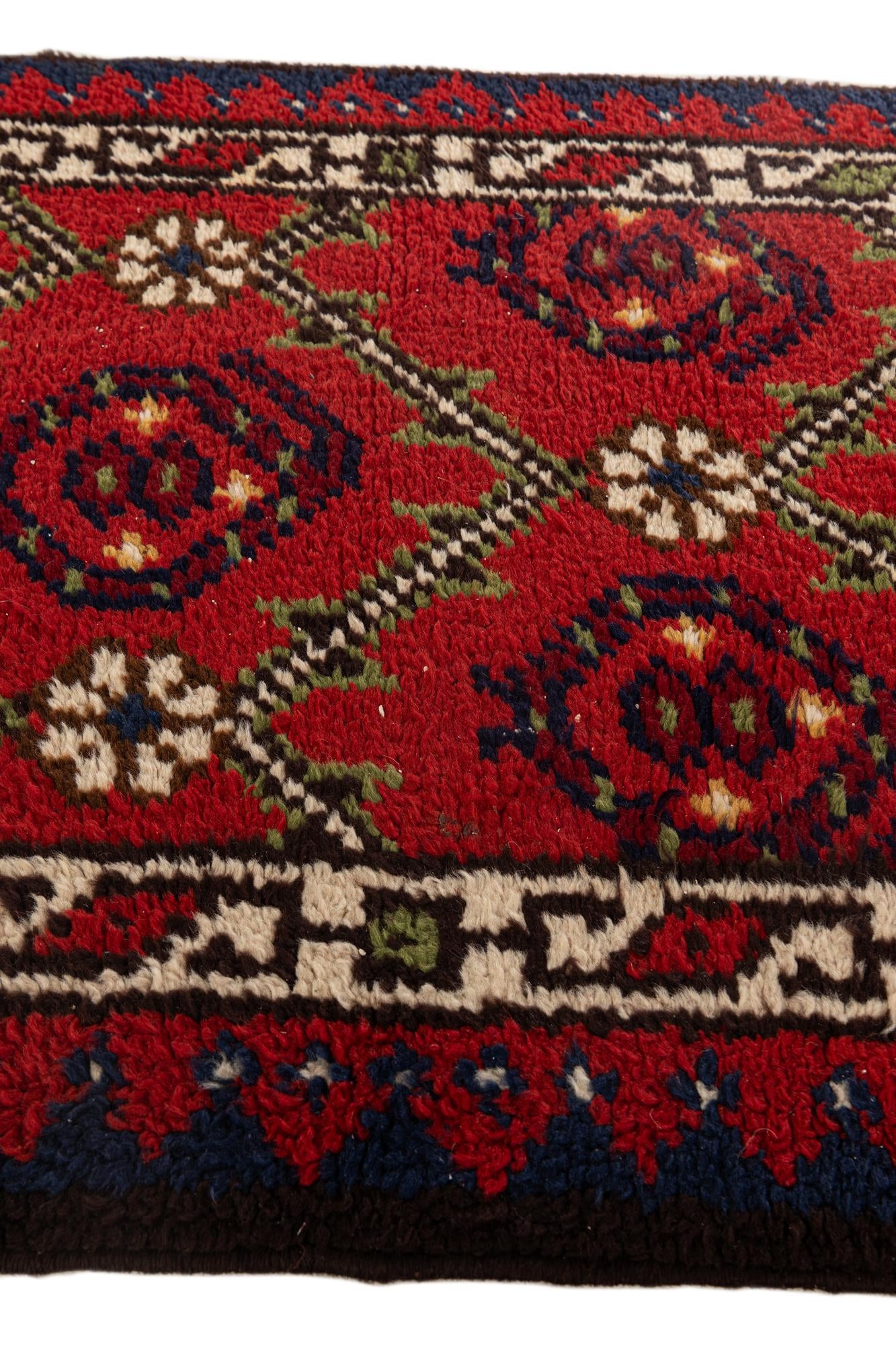 2' 4 x 4' 2 Hand Knotted Moroccan Wool Rug