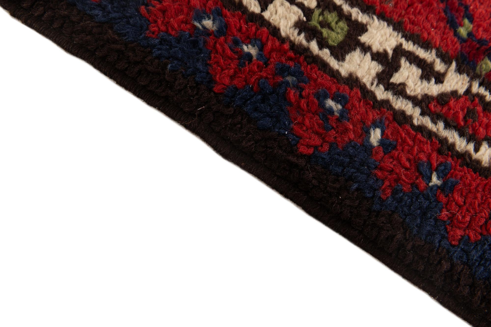 2' 4 x 4' 2 Hand Knotted Moroccan Wool Rug