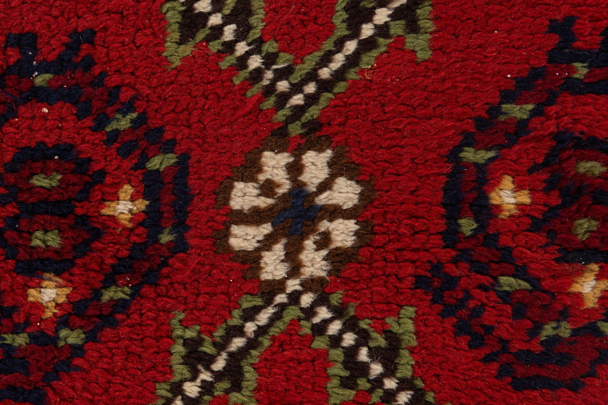 2' 4 x 4' 2 Hand Knotted Moroccan Wool Rug