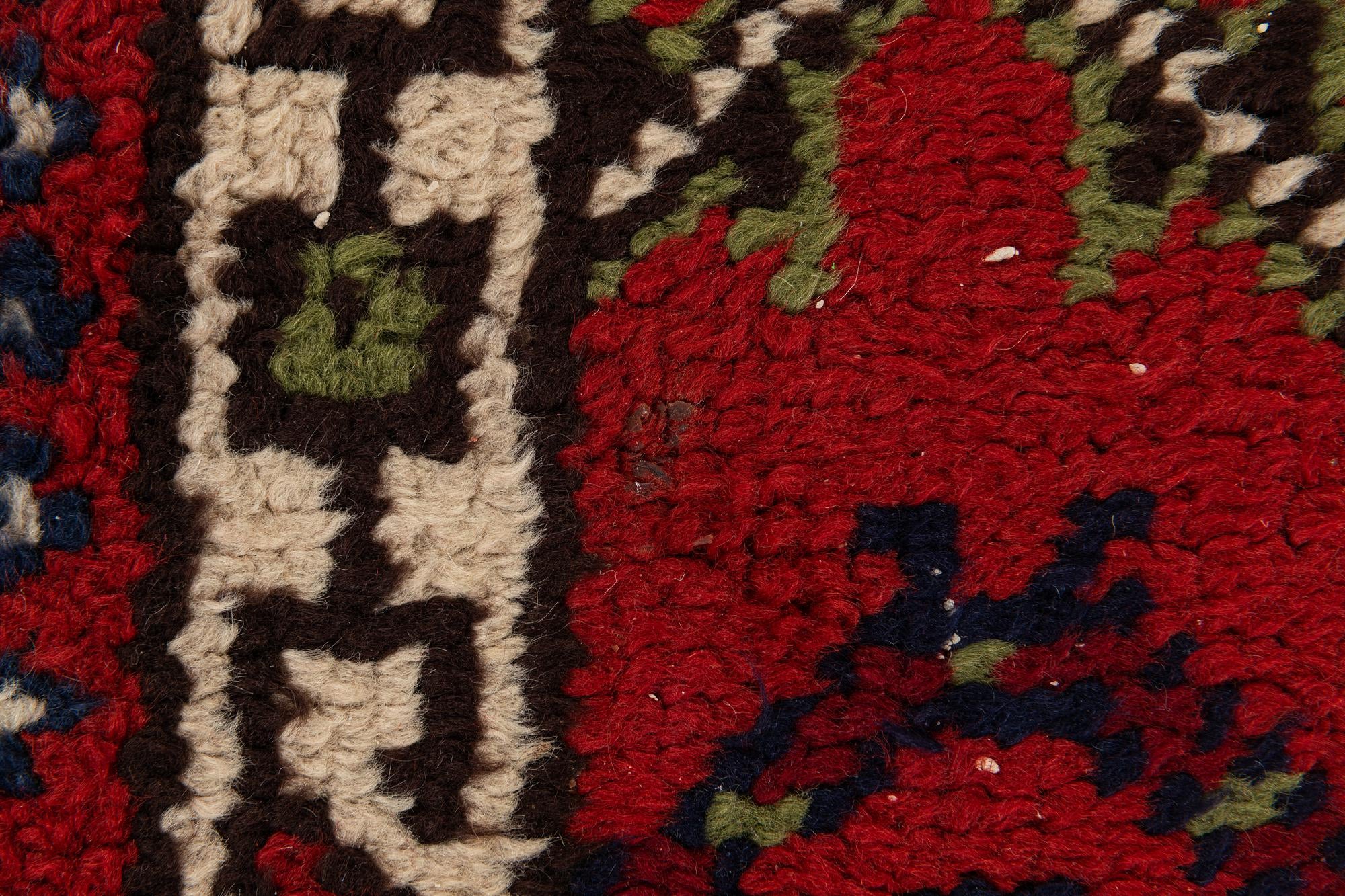 2' 4 x 4' 2 Hand Knotted Moroccan Wool Rug