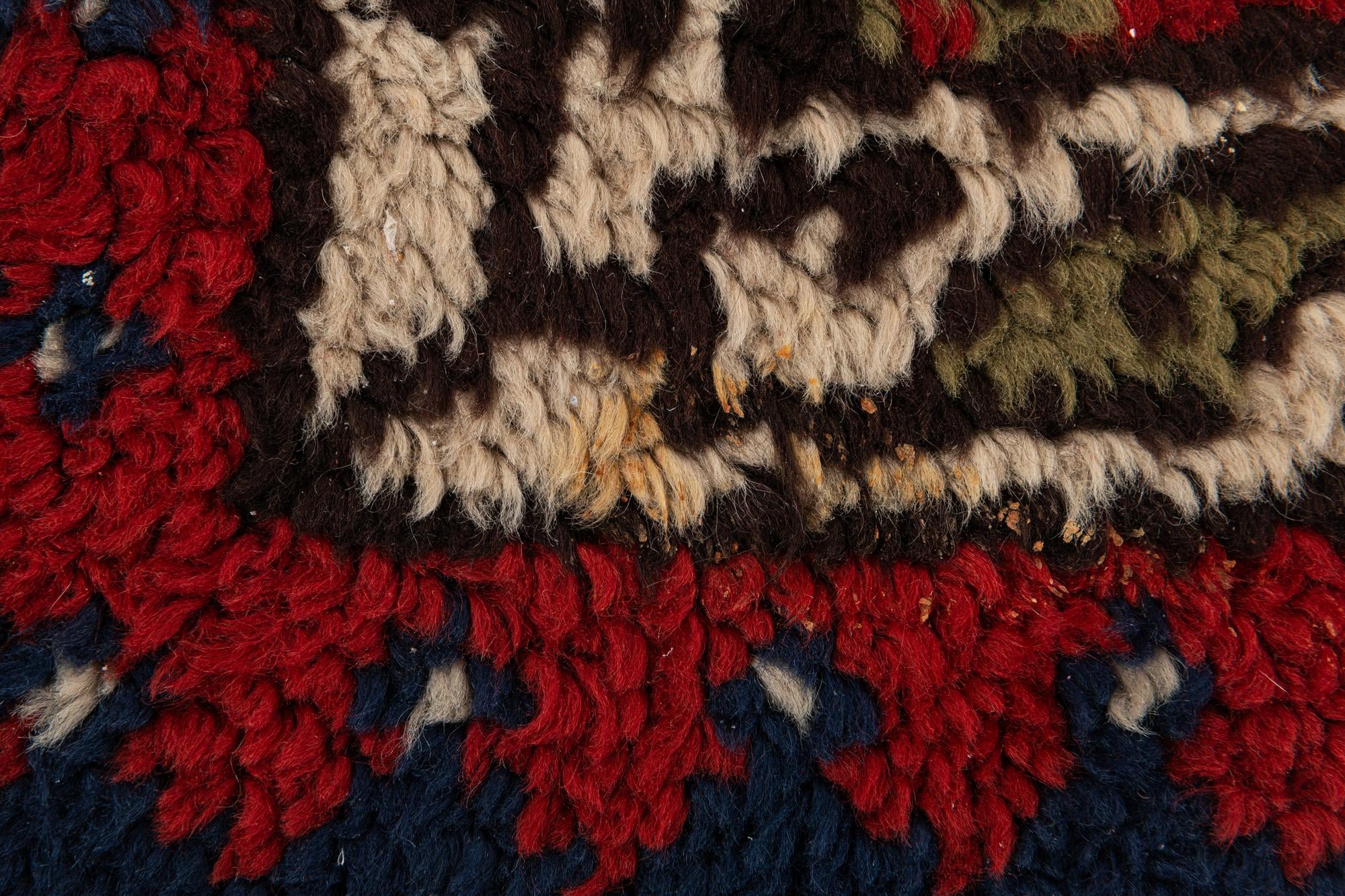 2' 4 x 4' 2 Hand Knotted Moroccan Wool Rug