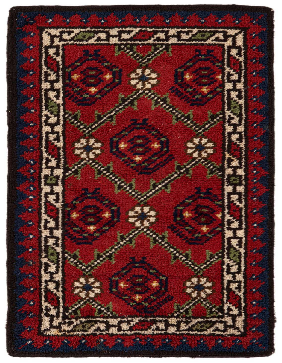 2' 4 x 4' 2 Hand Knotted Moroccan Wool Rug