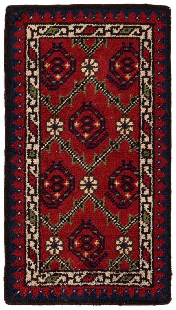 2' 4 x 4' 2 Hand Knotted Moroccan Wool Rug