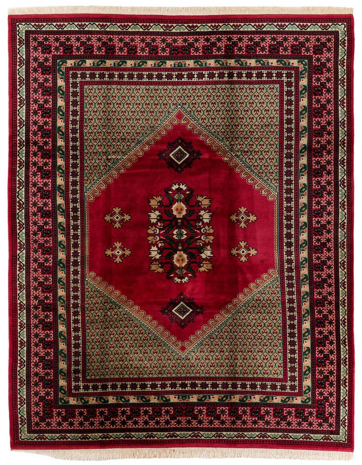 Detail image of 8' 2 x 11' 6 Hand Knotted Moroccan Wool Rug