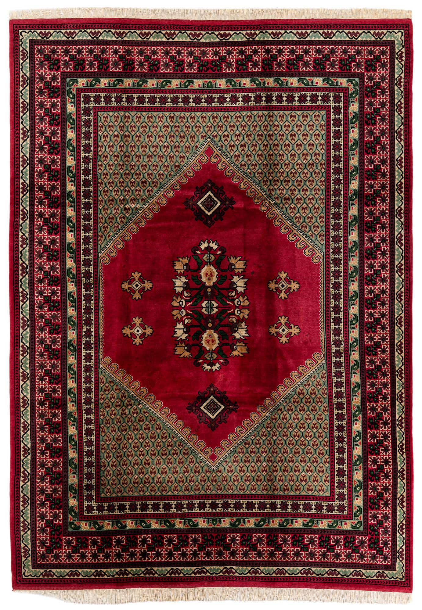 8' 2 x 11' 6 Hand Knotted Moroccan Wool Rug