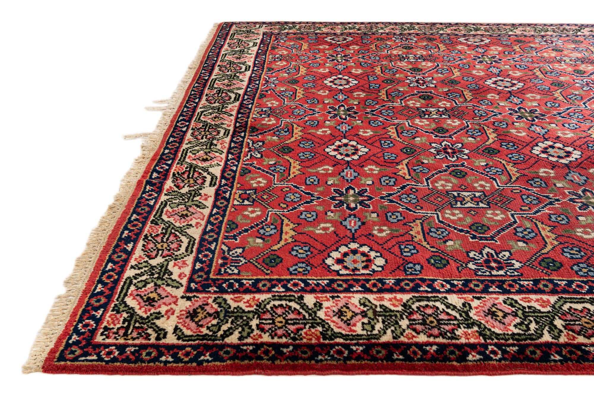 6' 6 x 9' 7 Hand Knotted Moroccan Wool Rug