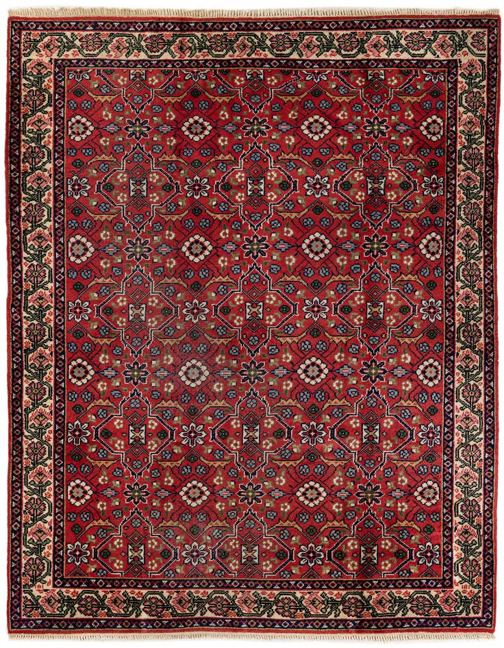 Detail image of 6' 6 x 9' 7 Hand Knotted Moroccan Wool Rug