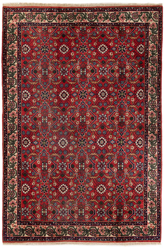 Detail image of 6' 6 x 9' 7 Hand Knotted Moroccan Wool Rug