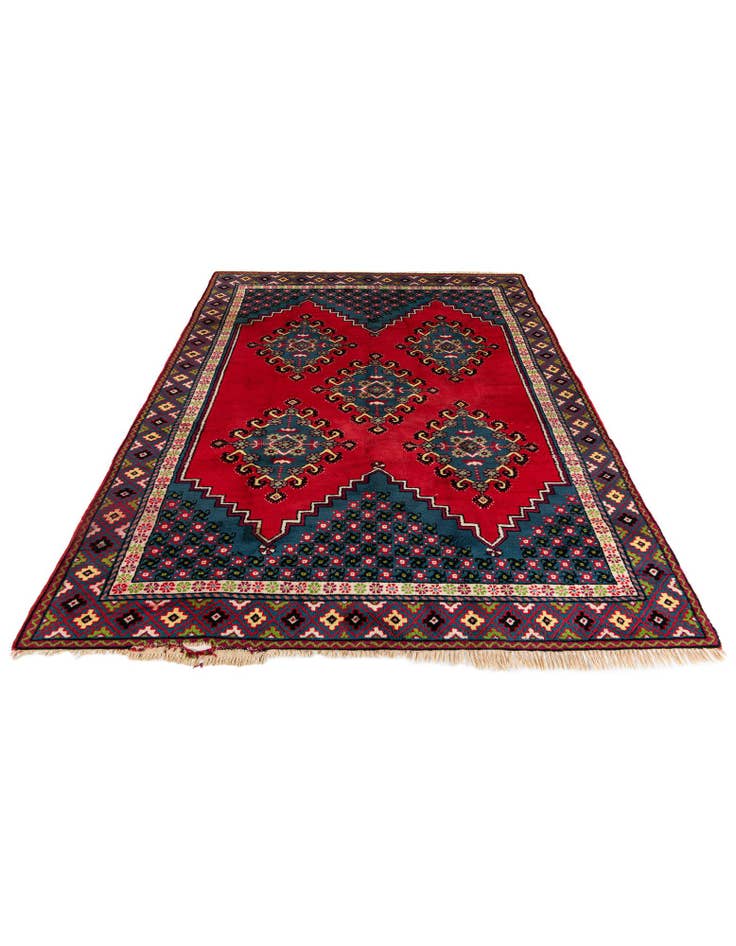 Detail image of 6' 8 x 10' 5 Hand Knotted Moroccan Wool Rug
