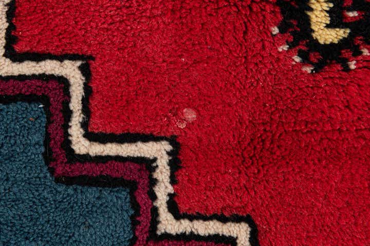 6' 8 x 10' 5 Hand Knotted Moroccan Wool Rug