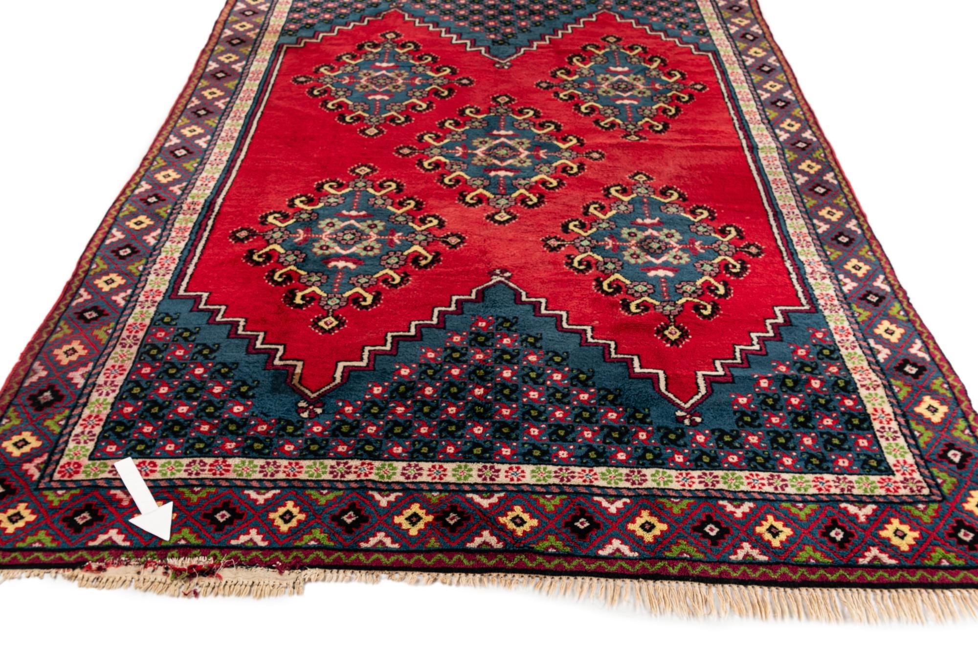 6' 8 x 10' 5 Hand Knotted Moroccan Wool Rug