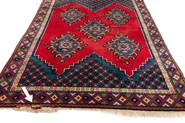 6' 8 x 10' 5 Hand Knotted Moroccan Wool Rug