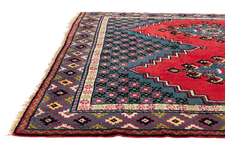 6' 8 x 10' 5 Hand Knotted Moroccan Wool Rug